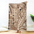 Samoa Tapa Blanket Siapo Mix Tatau Patterns LT7 Beige - Polynesian Pride