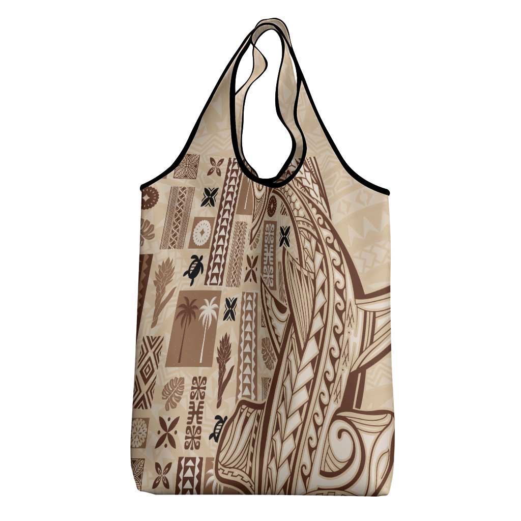 Samoa Tapa Grocery Bag Siapo Mix Tatau Patterns LT7 - Polynesian Pride