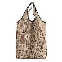 Samoa Tapa Grocery Bag Siapo Mix Tatau Patterns LT7 - Polynesian Pride