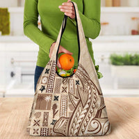 Samoa Tapa Grocery Bag Siapo Mix Tatau Patterns LT7 - Polynesian Pride