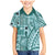 Samoa Tapa Family Matching Mermaid Dress and Hawaiian Shirt Siapo Mix Tatau Patterns - Teal LT7 Son's Shirt Teal - Polynesian Pride