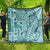 Samoa Tapa Quilt Siapo Mix Tatau Patterns - Teal LT7 - Polynesian Pride