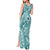 Samoa Tapa Tank Maxi Dress Siapo Mix Tatau Patterns - Teal LT7 - Polynesian Pride