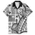 Samoa Tapa Family Matching Long Sleeve Bodycon Dress and Hawaiian Shirt Siapo Mix Tatau Patterns - White LT7 Dad's Shirt - Short Sleeve White - Polynesian Pride