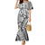 Samoa Tapa Mermaid Dress Siapo Mix Tatau Patterns - White LT7 Women White - Polynesian Pride