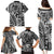 Samoa Tapa Family Matching Puletasi Dress and Hawaiian Shirt Siapo Mix Tatau Patterns - Black LT7 - Polynesian Pride