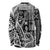 Samoa Tapa Long Sleeve Shirt Siapo Mix Tatau Patterns - Black LT7 - Polynesian Pride