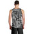 Samoa Tapa Men Tank Top Siapo Mix Tatau Patterns - Black LT7 - Polynesian Pride