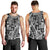 Samoa Tapa Men Tank Top Siapo Mix Tatau Patterns - Black LT7 - Polynesian Pride