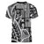 Samoa Tapa Women V Neck T Shirt Siapo Mix Tatau Patterns - Black LT7 - Polynesian Pride