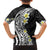 Hawaii Aloha Family Matching Puletasi Dress and Hawaiian Shirt Plumeria Vintage - Black LT7 - Polynesian Pride