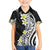 Hawaii Aloha Family Matching Puletasi Dress and Hawaiian Shirt Plumeria Vintage - Black LT7 Son's Shirt Black - Polynesian Pride