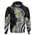 Hawaii Aloha Hoodie Plumeria Vintage - Black LT7 Zip Hoodie Black - Polynesian Pride