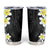 Hawaii Aloha Tumbler Cup Plumeria Vintage - Black