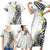 Hawaii Aloha Family Matching Short Sleeve Bodycon Dress and Hawaiian Shirt Plumeria Vintage - White LT7 - Polynesian Pride