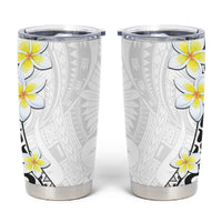 Hawaii Aloha Tumbler Cup Plumeria Vintage - White LT7 White - Polynesian Pride