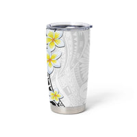 Hawaii Aloha Tumbler Cup Plumeria Vintage - White LT7 - Polynesian Pride