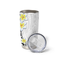 Hawaii Aloha Tumbler Cup Plumeria Vintage - White LT7 - Polynesian Pride