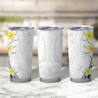 Hawaii Aloha Tumbler Cup Plumeria Vintage - White LT7 - Polynesian Pride