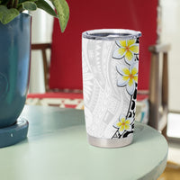 Hawaii Aloha Tumbler Cup Plumeria Vintage - White LT7 - Polynesian Pride