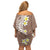 Hawaii Aloha Family Matching Off Shoulder Short Dress and Hawaiian Shirt Plumeria Vintage - Brown LT7 - Polynesian Pride