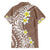 Hawaii Aloha Family Matching Short Sleeve Bodycon Dress and Hawaiian Shirt Plumeria Vintage - Brown LT7 - Polynesian Pride