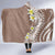 Hawaii Aloha Hooded Blanket Plumeria Vintage - Brown LT7 - Polynesian Pride