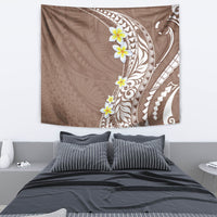 Hawaii Aloha Tapestry Plumeria Vintage - Brown LT7 - Polynesian Pride