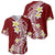 Hawaii Aloha Baseball Jersey Plumeria Vintage - Crimson LT7 - Polynesian Pride