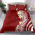 Hawaii Aloha Bedding Set Plumeria Vintage - Crimson LT7 - Polynesian Pride