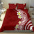 Hawaii Aloha Bedding Set Plumeria Vintage - Crimson LT7 - Polynesian Pride