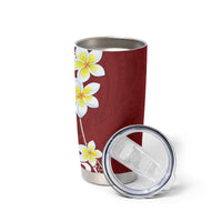 Hawaii Aloha Tumbler Cup Plumeria Vintage - Red LT7 - Polynesian Pride