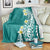 Hawaii Aloha Blanket Plumeria Vintage - Teal LT7 - Polynesian Pride