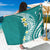 Hawaii Aloha Sarong Plumeria Vintage - Teal LT7 One Size 44 x 66 inches Teal - Polynesian Pride