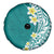 Hawaii Aloha Spare Tire Cover Plumeria Vintage - Teal LT7 - Polynesian Pride