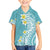 Hawaii Aloha Family Matching Puletasi Dress and Hawaiian Shirt Plumeria Vintage - Turquoise LT7 Son's Shirt Turquoise - Polynesian Pride