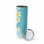 Hawaii Aloha Skinny Tumbler Plumeria Vintage - Turquoise