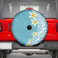 Hawaii Aloha Spare Tire Cover Plumeria Vintage - Turquoise LT7 - Polynesian Pride