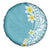 Hawaii Aloha Spare Tire Cover Plumeria Vintage - Turquoise LT7 - Polynesian Pride