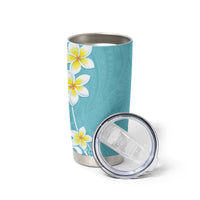 Hawaii Aloha Tumbler Cup Plumeria Vintage - Turquoise LT7 - Polynesian Pride