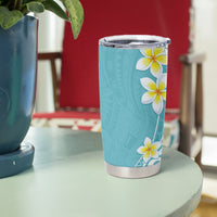 Hawaii Aloha Tumbler Cup Plumeria Vintage - Turquoise LT7 - Polynesian Pride