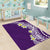 Hawaii Aloha Area Rug Plumeria Vintage - Violet LT7 - Polynesian Pride