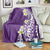 Hawaii Aloha Blanket Plumeria Vintage - Violet LT7 - Polynesian Pride