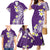 Hawaii Aloha Family Matching Mermaid Dress and Hawaiian Shirt Plumeria Vintage - Violet LT7 - Polynesian Pride