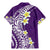 Hawaii Aloha Family Matching Mermaid Dress and Hawaiian Shirt Plumeria Vintage - Violet LT7 - Polynesian Pride