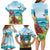 Aloha Honolulu Festival Family Matching Long Sleeve Bodycon Dress and Hawaiian Shirt Ukulele By The Shore