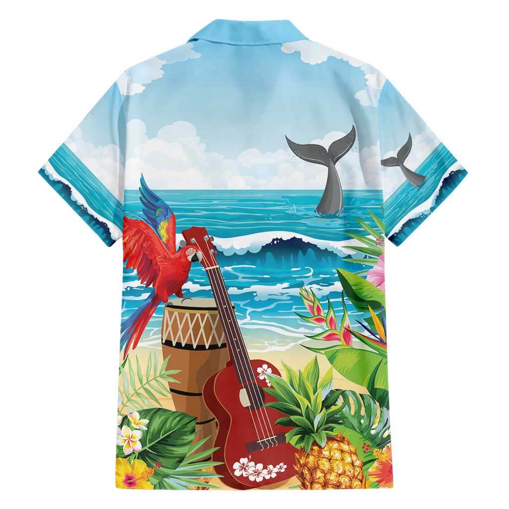 Aloha Honolulu Festival Hawaiian Shirt Ukulele By The Shore LT7 - Polynesian Pride