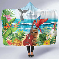 Aloha Honolulu Festival Hooded Blanket Ukulele By The Shore LT7 One Size Art - Polynesian Pride
