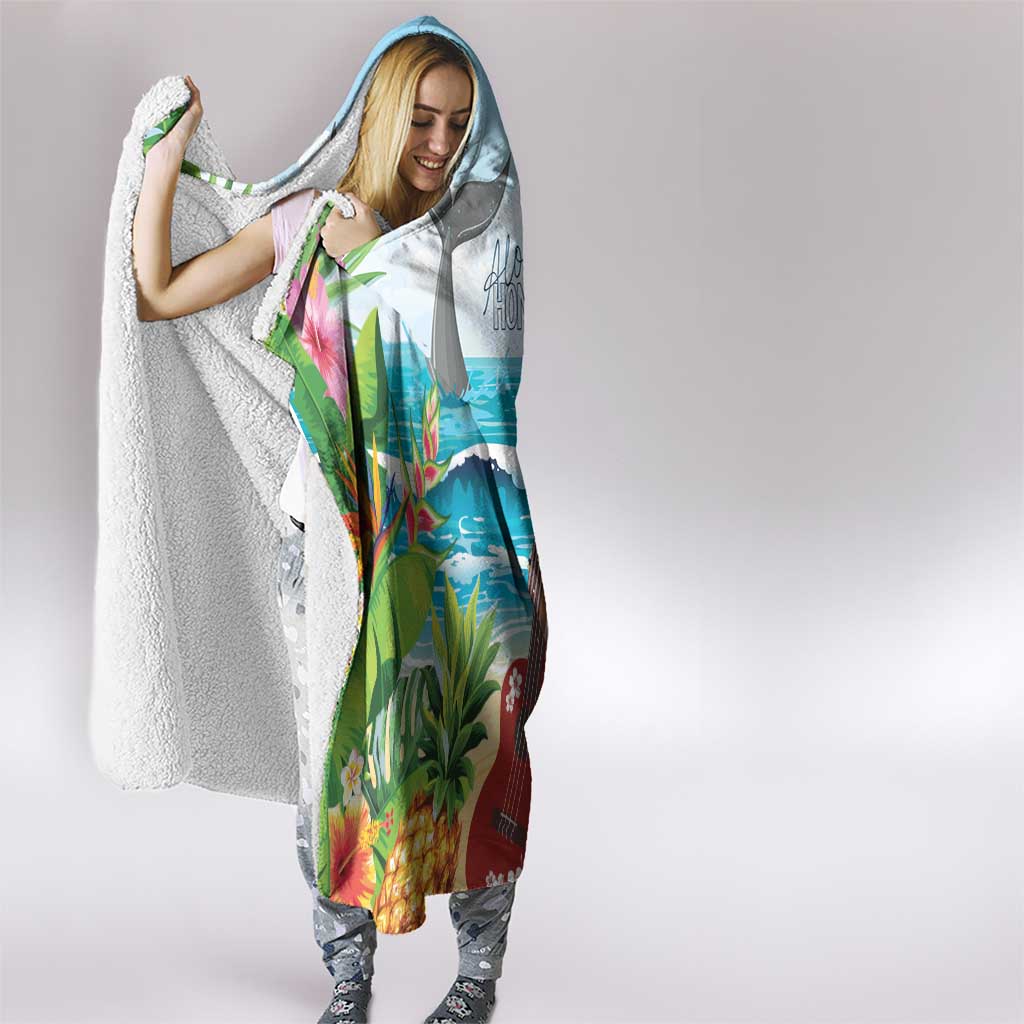 Aloha Honolulu Festival Hooded Blanket Ukulele By The Shore LT7 - Polynesian Pride