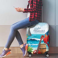 Aloha Honolulu Festival Luggage Cover Ukulele By The Shore LT7 - Polynesian Pride
